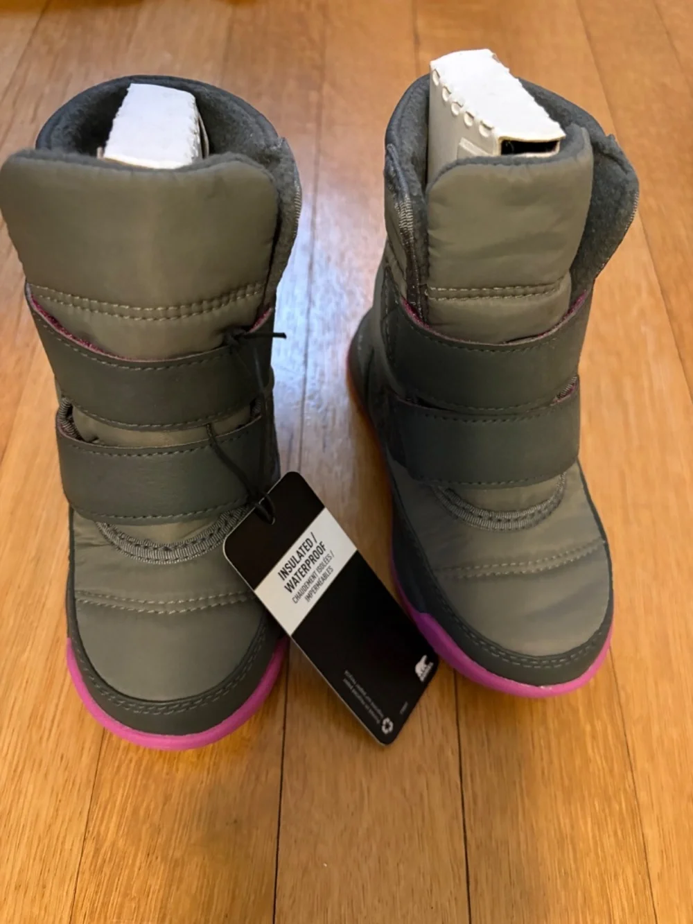 Sorel kids pink snow boots
